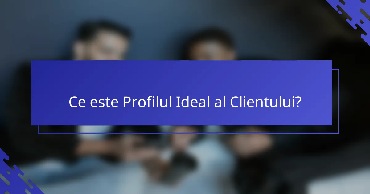 Ce este Profilul Ideal al Clientului?