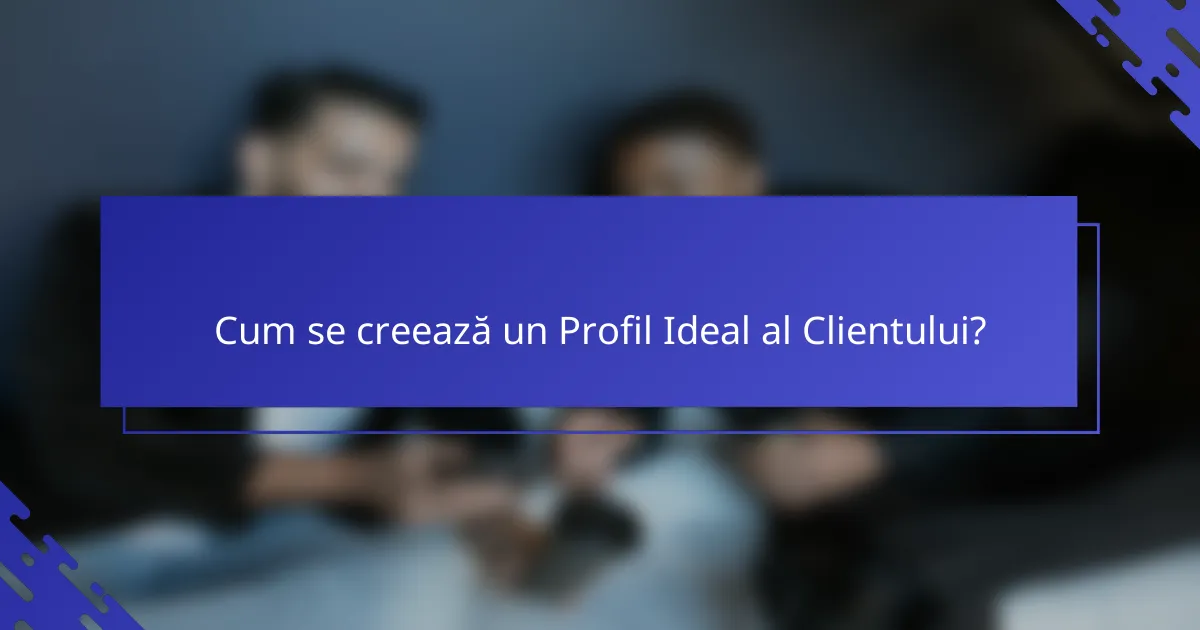 Cum se creează un Profil Ideal al Clientului?